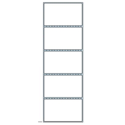 PDラベルAタイプ ヨコ5面付(サーマルプリンタ対応)(2000折)