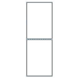 PDラベルCタイプ タテ2面付(サーマルプリンタ対応)(2000折)