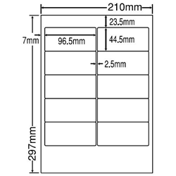 シートカットラベル A4版 10面付(1ケース500シート)
