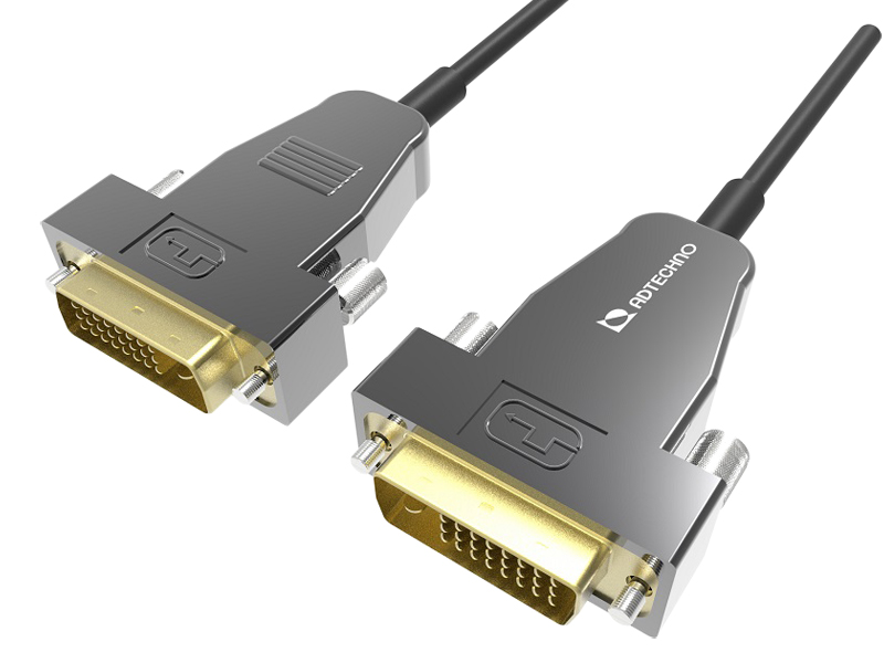 シングルリンク対応高強度アクティブ光ファイバDVI-Dケーブル 30m