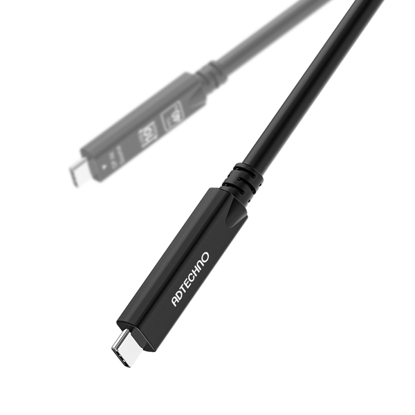 DP Alt & 10G対応 光ファイバUSB-Cケーブル 7.5m