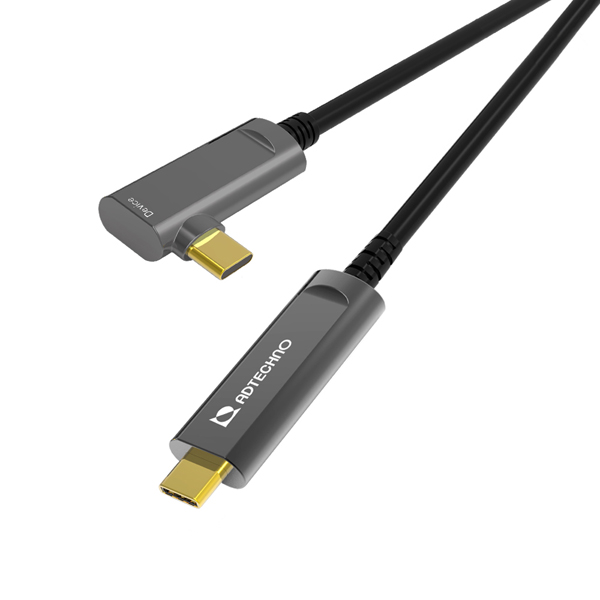 10Gbps対応光ファイバUSBケーブル C-C L型 10m