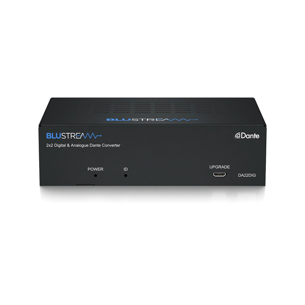 2x2デジタル・アナログ Dante オーディオコンバータ