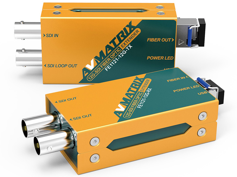 リクロック搭載12G-SDI光延長器