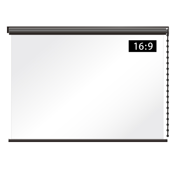 チェーンタイプ リア投影スクリーン ワイド100インチ