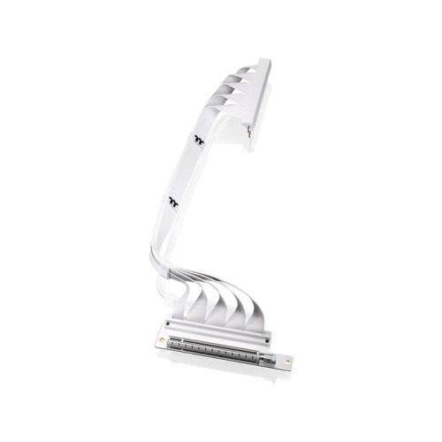 ライザーケーブル PCI-E 4.0 Dual 90 Degree Riser Cable 400mm Snow