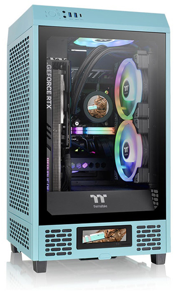 ミニタワーPCケース The Tower 200 Turquoise