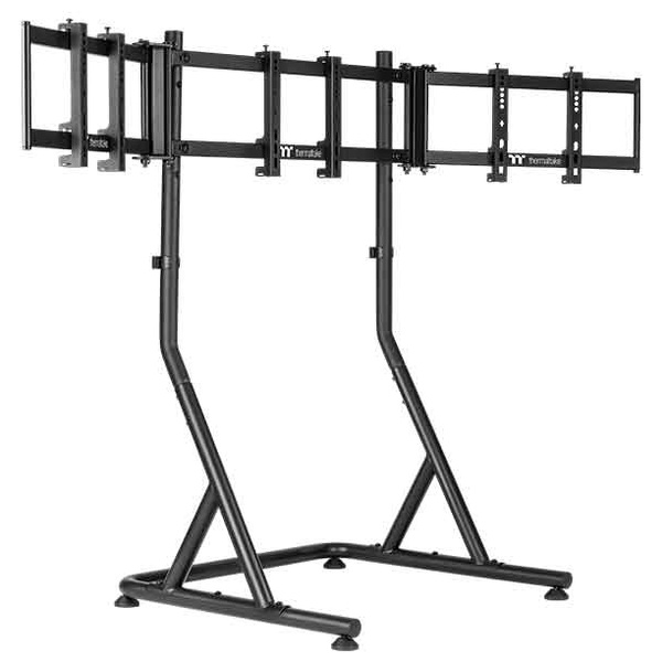 Triple Racing Monitor Stand/Steel/Black