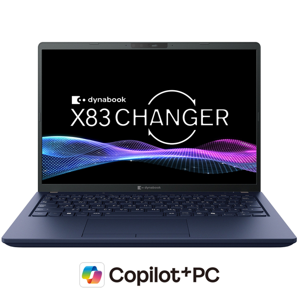 dynabook X83/PA （Core Ultra 5 322/16GB/SSD・256GB/ODD無/Win11Pro 25H2/Office無/13.3型WUXGA/顔認証/Copilot+ PC）