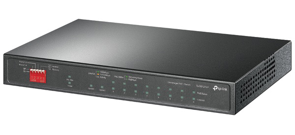 ギガビットポート×10 アンマネージスイッチ（PoE+ポート×8）