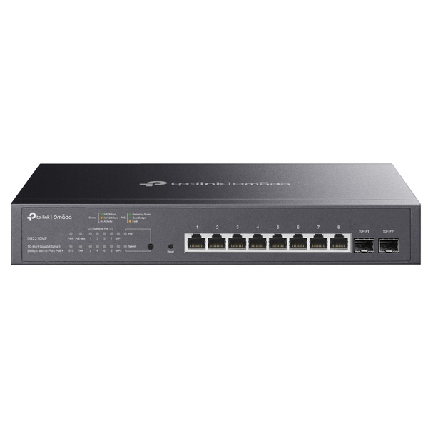Omada ギガビットPoE+ポート×8/SFPスロット×2 スマートスイッチ