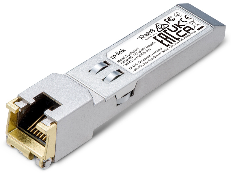 1000BASE-T RJ45 SFPモジュール