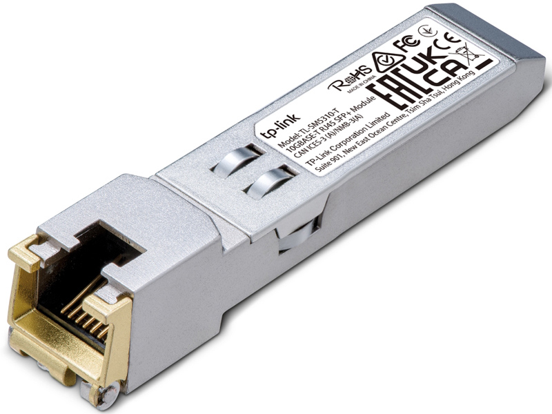 10G BASE-T RJ45 SFP+ モジュール