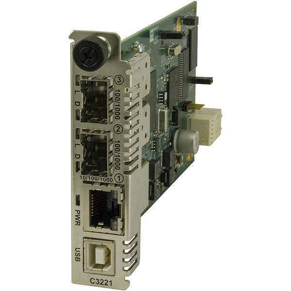 (2)SFP空きスロット/10/100/1000Base-T(RJ-45)/SFP