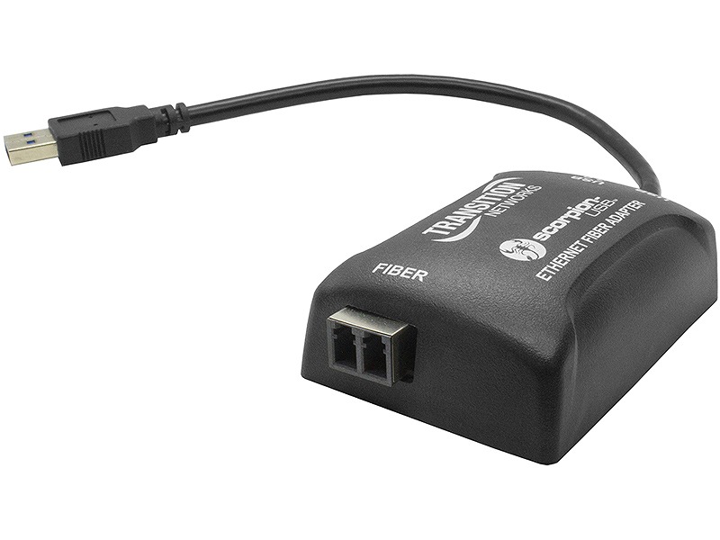 USB 3.0 to Ethernet 1000Base-SX multimode (LC) [62.5μm: 220m] [50μm: 550m]
