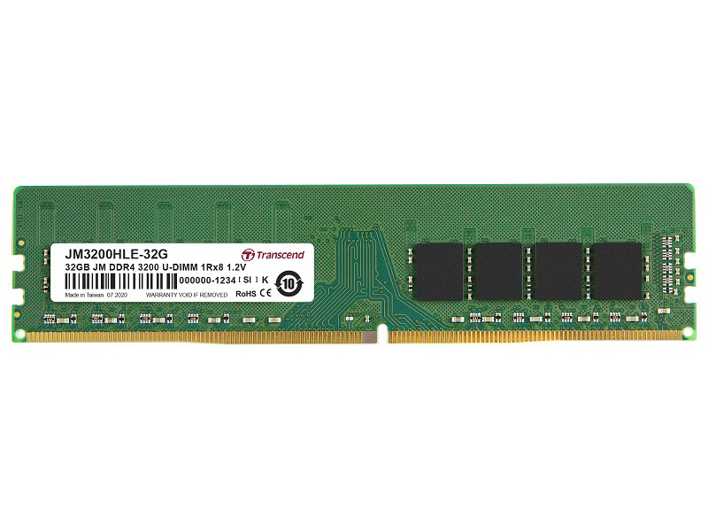 32GB JM DDR4 3200 U-DIMM 2Rx8 2Gx8 CL22 1.2V