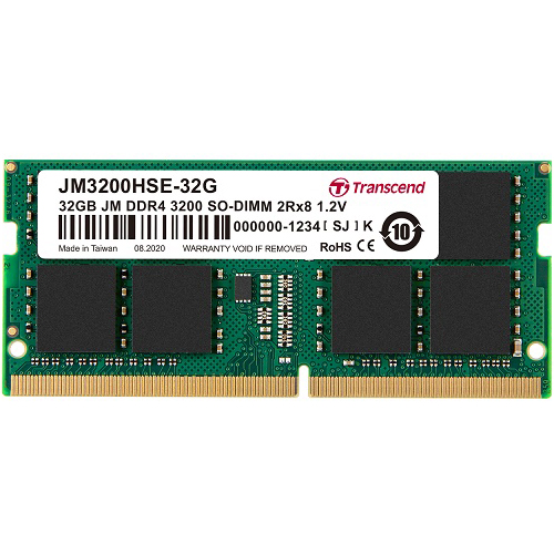 32GB JM DDR4 3200 SO-DIMM 2Rx8 2Gx8 CL22 1.2V