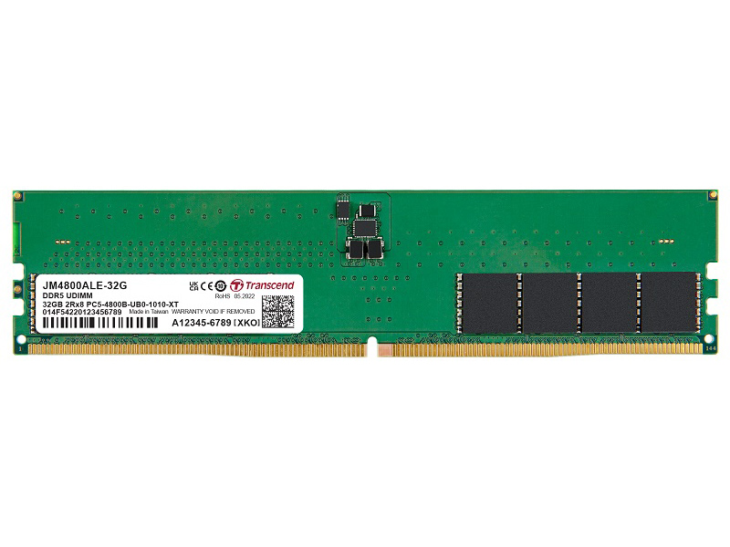 32GB JM DDR5 4800 U-DIMM 2Rx8 2Gx8 CL40 1.1V