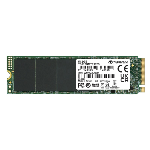 512GB M.2 2280PCIe Gen3x4 NVMe 3D DRAM-less