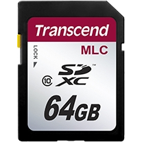 高耐久 産業用/業務用SDXCカード 温度拡張品 MLC NAND搭載 64GB 組込向け Class10 高耐久