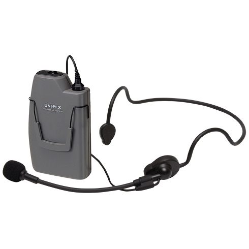 ワイヤレスマイクロホン 300MHz帯 ヘッドセットタイプ 乾電池付