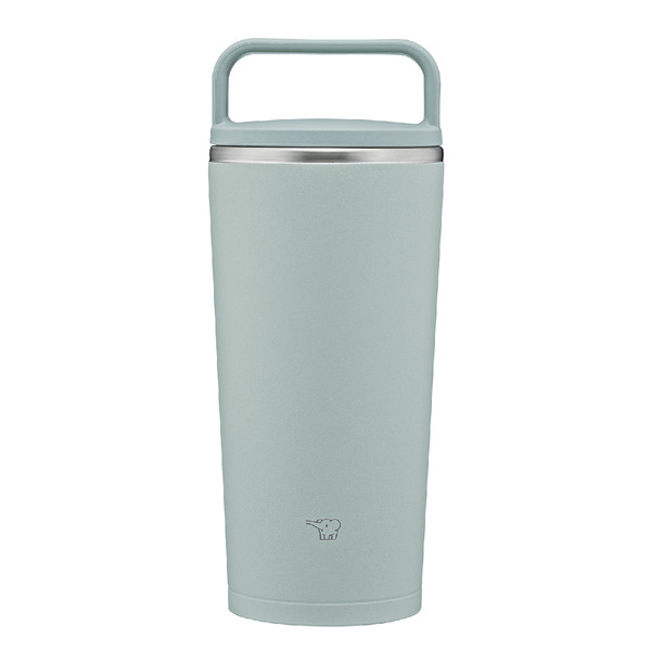 ステンレスキャリータンブラー 300ml アッシュグリーン ハンドルタイプ シームレスせん