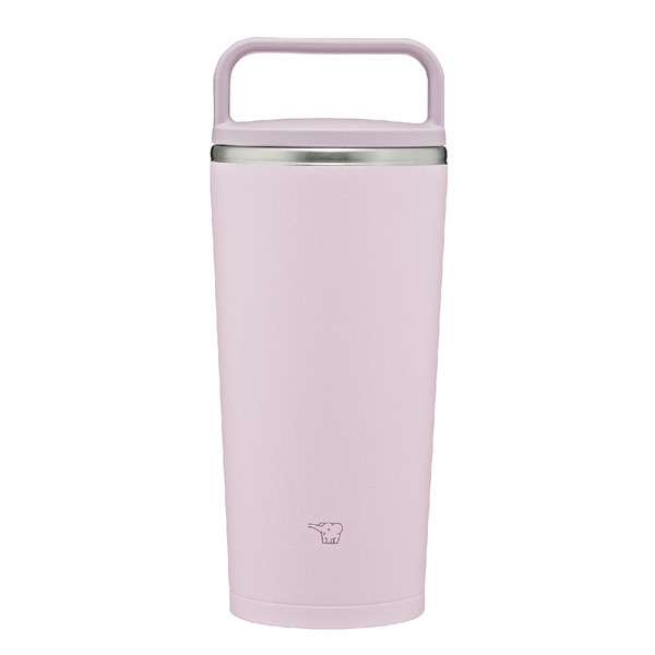 ステンレスキャリータンブラー 300ml パウダリーピンク ハンドルタイプ シームレスせん