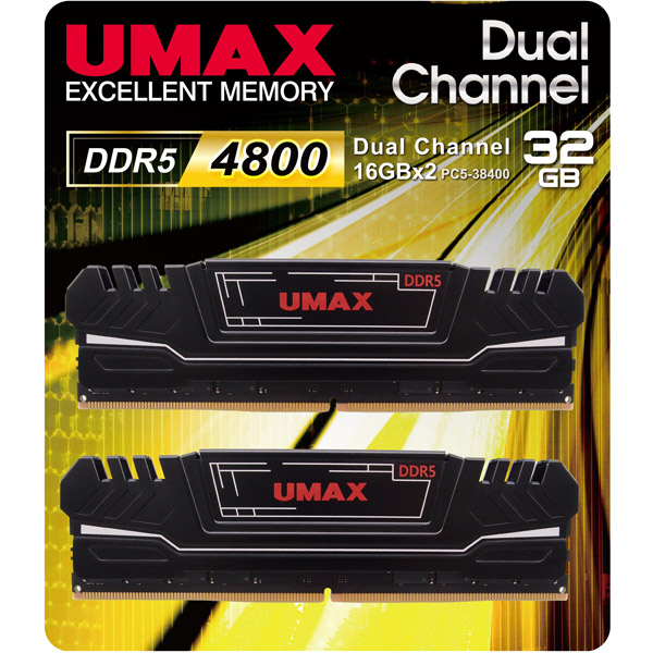 デスクトップPC用メモリー UDIMM DDR5-4800 32GB（16GB 2枚組） ヒートシンク付きモデル