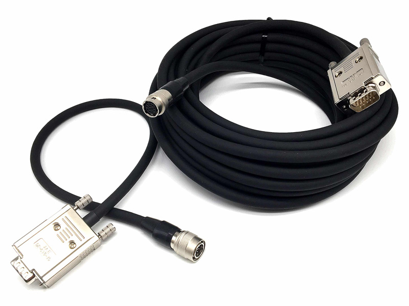 プッシュプルロック型アナログRGBモニタ延長ケーブル 20m （オスーオス）