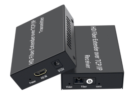 光ケーブル利用HDMIモニタエクステンダー（送受信器セット）