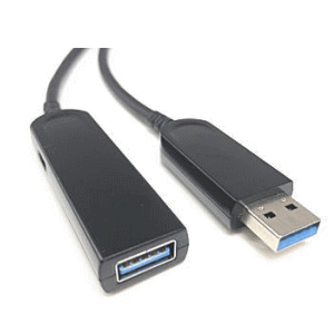 USB3.2 Gen2（USB3.1）対応/転送速度10Gbps/USB光ハイブリッド延長ケーブル 30m