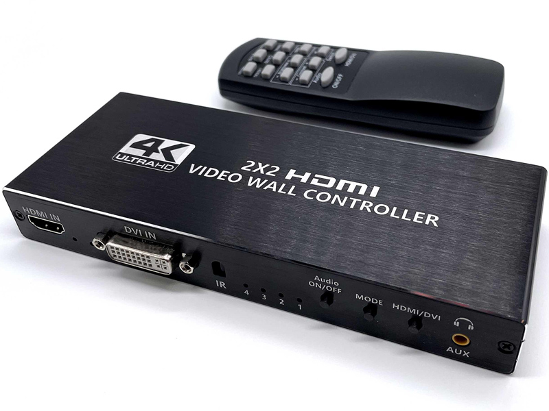 4K入力対応/1入力4出力/HDMIビデオウォールコントローラー