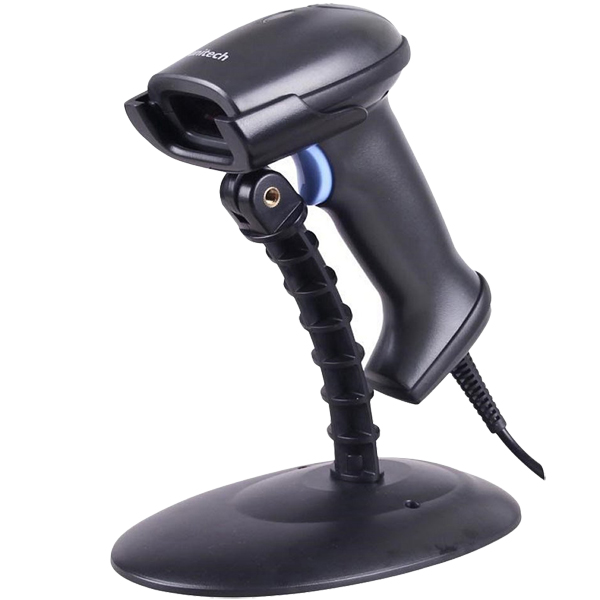 MS836 レーザバーコードスキャナ、USBケーブル、ハンドフリースタンド付き