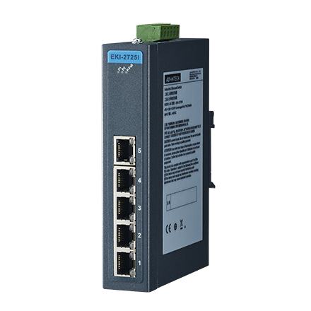 産業用コミュニケーションEKI ETHERNET DEVICE 5-port Ind. Unmanaged GbE Switch W/T