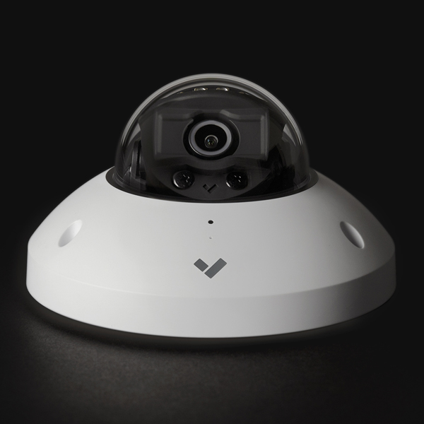 Verkada CM41-E Outdoor Mini Dome Camera 5MP Fixed Lens 128GB of Storage Maximum 30 Days of Retention