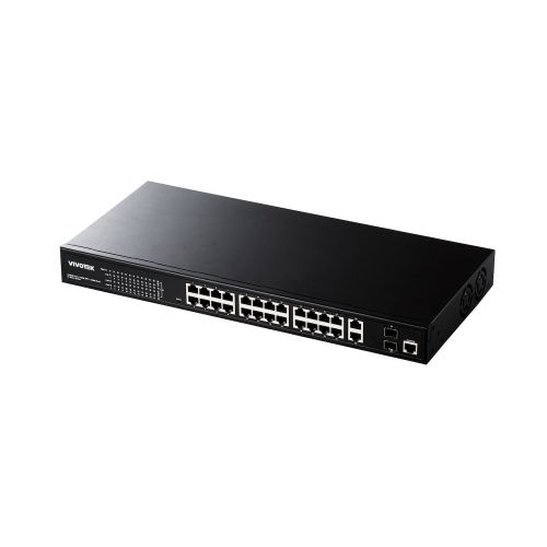 AW-GEV-284C-370 24ポート Smart PoEスイッチ (24P GbE PoE + 4P GbE(RJ45x2+SFPx2)) (PoE+対応)