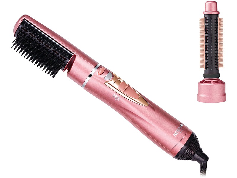 マイナスイオンカーリングドライヤー（ピンク）