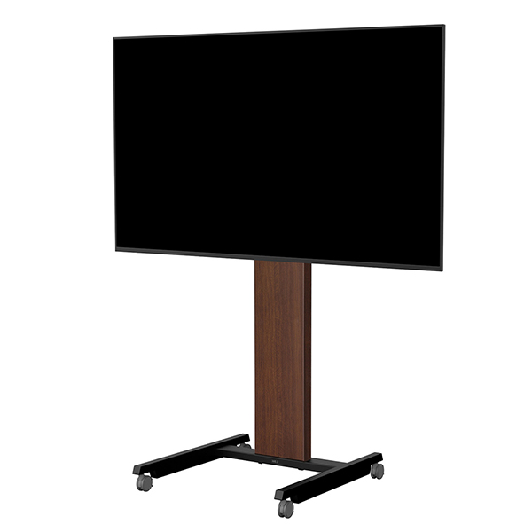 ディスプレイスタンド テレビスタンド 業務用 40～85型対応 WALL BIZ H CASTER ウォールナット