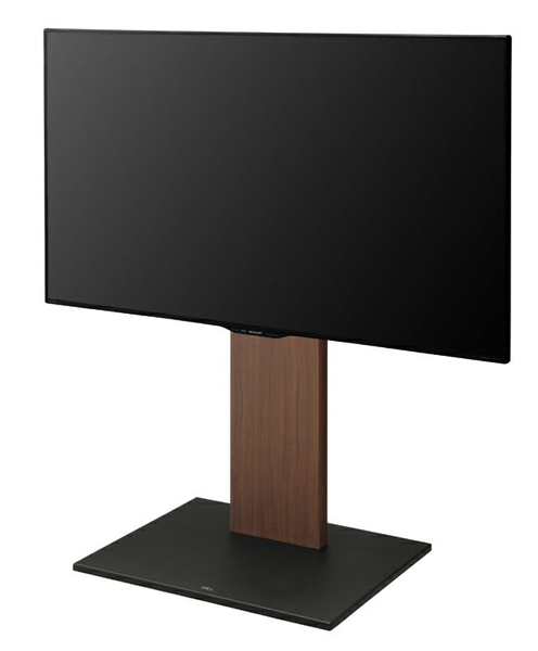 32～60型対応 WALL 自立式テレビスタンド V2 キャスターロータイプ ウォールナット