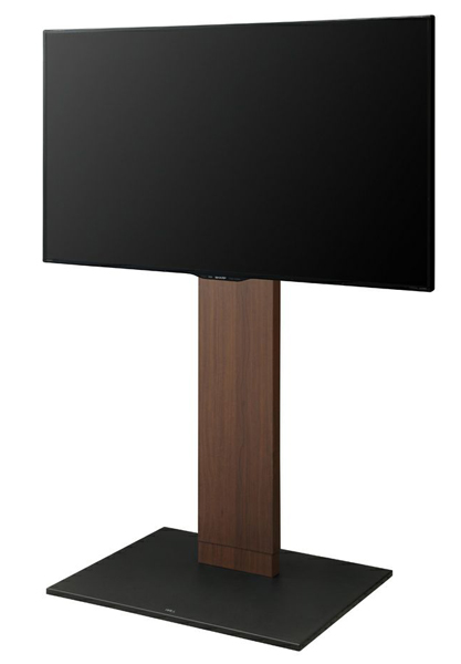 32～60型対応 WALL 自立式テレビスタンド V2 キャスターハイタイプ ウォールナット