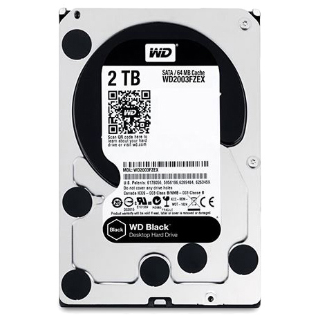 WD Blackシリーズ 3.5インチ内蔵HDD 2TB SATA6.0Gb/s 7200rpm 64MB WD2003FZEX