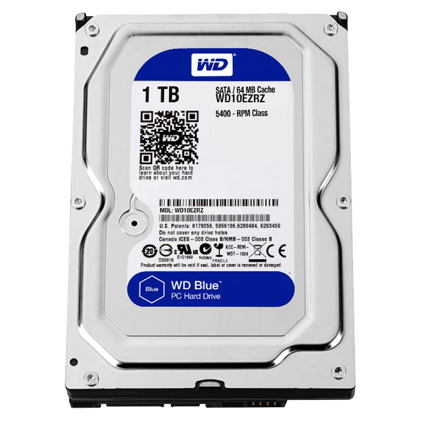 WD Blueシリーズ 3.5インチ内蔵HDD 1TB SATA3（6Gb/s） 5400rpm 64MB WD10EZRZ-RT