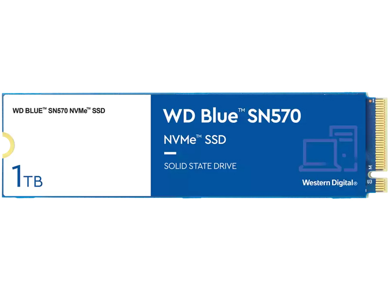 WD Blue SN570シリーズ NVMe接続 M.2 2280 SSD 1TB 5年保証 WDS100T3B0C