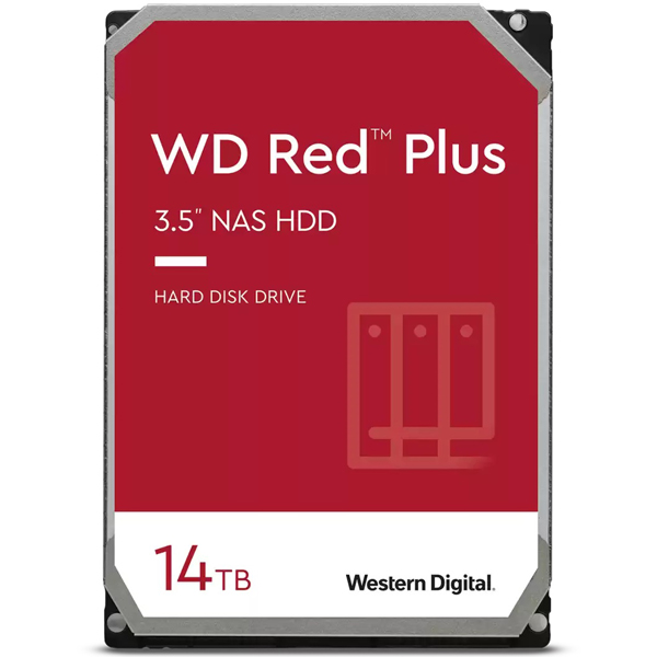 WD Red Plusシリーズ 3.5インチ内蔵HDD NAS用 14TB 3年保証 WD140EFGX
