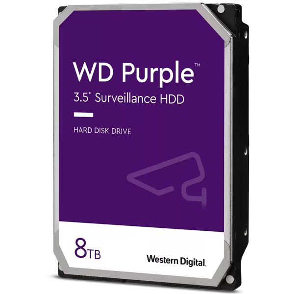 WD Purpleシリーズ 3.5インチ内蔵HDD 監視カメラ向け 8TB SATA 6Gb/s 3年保証 WD84PURZ
