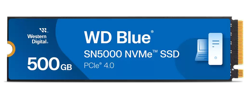 内蔵SSD 500GB WD Blue SN5000 (読取り最大 5000MB/秒) M.2-2280 NVMe WDS500G4B0E