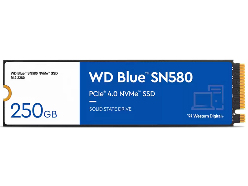 WD Blue SN580 M.2 NVMe SSD 250GB 5年保証 WDS250G3B0E