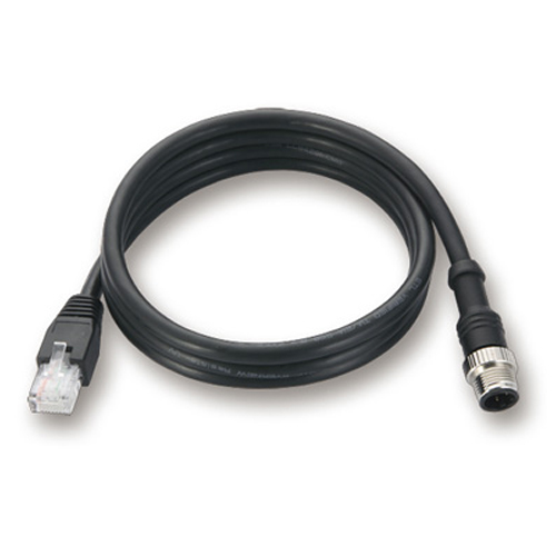 M12 to RJ45 Cat-5E UTPギガビットイーサネットケーブル with IP67-rated 8-pin male 12