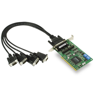 4ポート RS-422/485 ユニバーサルPCIバスボード DB9ケーブル付