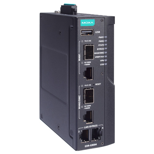 2Gbカッパー+2Gbカッパー/SFPコンボポート搭載 産業用セキュアルーター